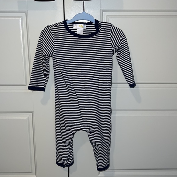 Bloomie’s Boys’ Striped Coverall & Bib Set. Size 6 months. - Picture 3 of 5